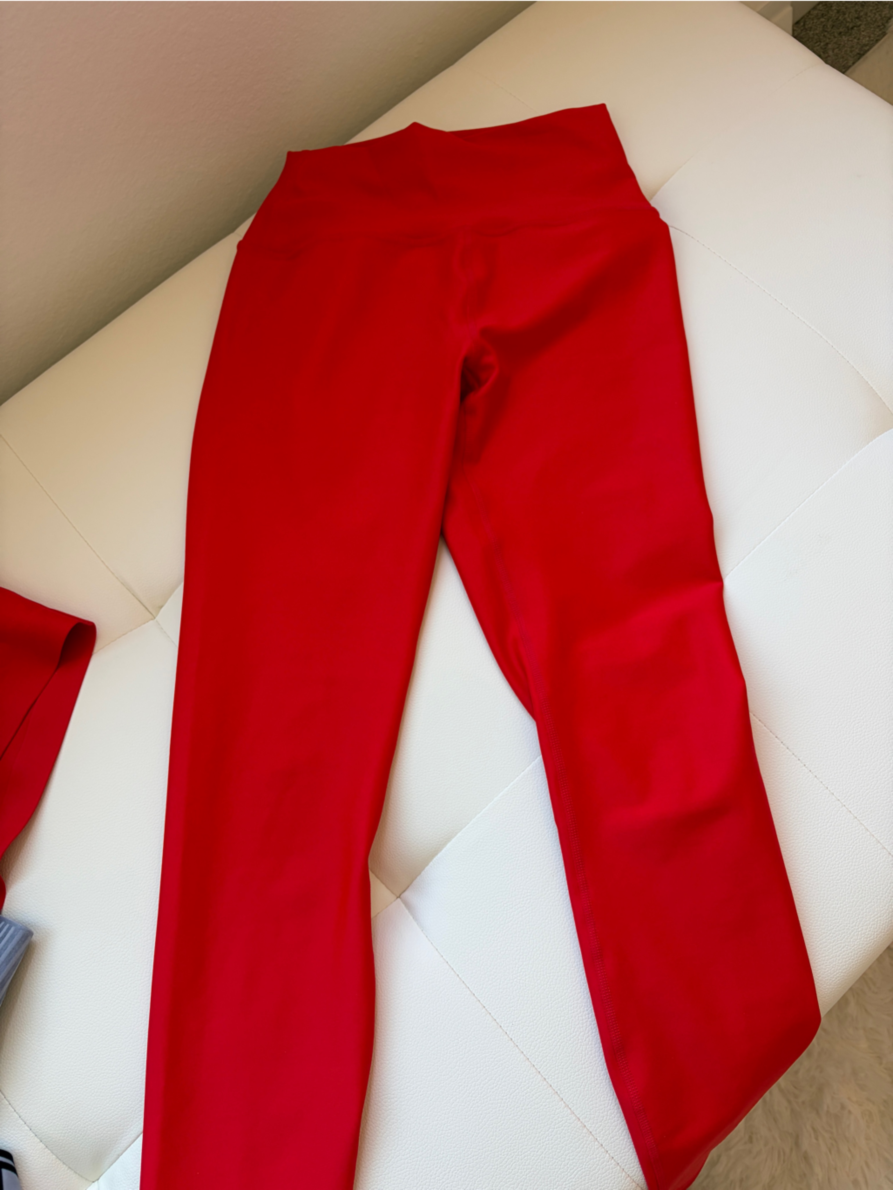 Alo Yoga Airlift 7/8 Red High-Rise Performance Leggings